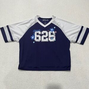 NEW!! Disney Lilo and Stitch Sports Jersey #626 Blue and White - Size: XL